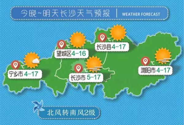 (3月8日至9日长沙地区天气预报.单位)