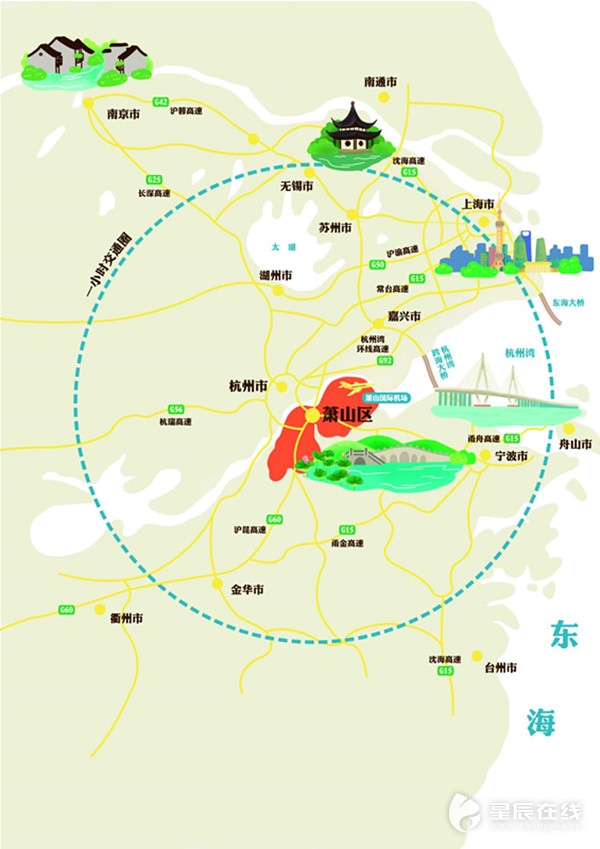 【全国网媒杭州行】萧山：聆地产新闻听八千年文明古韵 感受国际化名城风貌