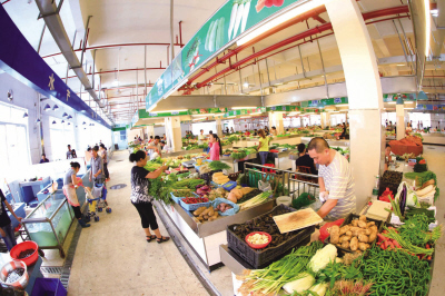 长沙县龙塘农贸市场开业 安全菜篮惠及4万余居